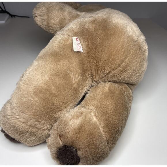 Vintage 1979 Gund Stitch Teddy Bear 16” Brown Tan Stuffed Animal - Picture 10 of 13